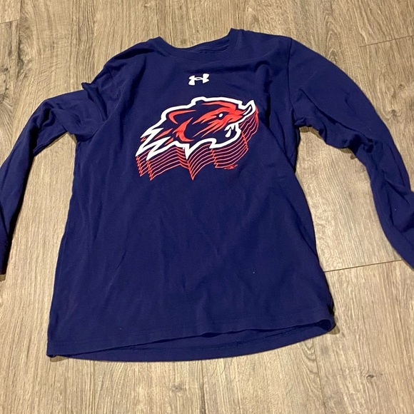 Under Armour YLG New Hampshire Fisher Cats Long Sleeve youth large performance - Picture 3 of 4